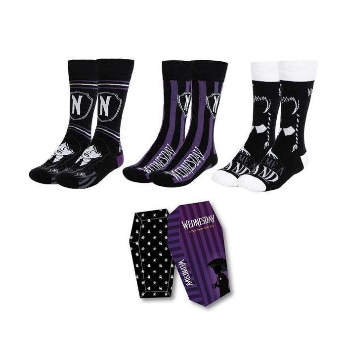 Pack calcetines 3 piezas wednesday t3643:tu 36-43