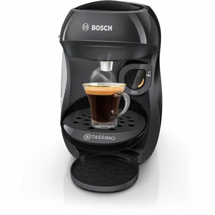 Bosch TAS102EC3 Pack Cafetera Tassimo Happy Negra + 3 Paquetes de Cápsulas Tassimo 3