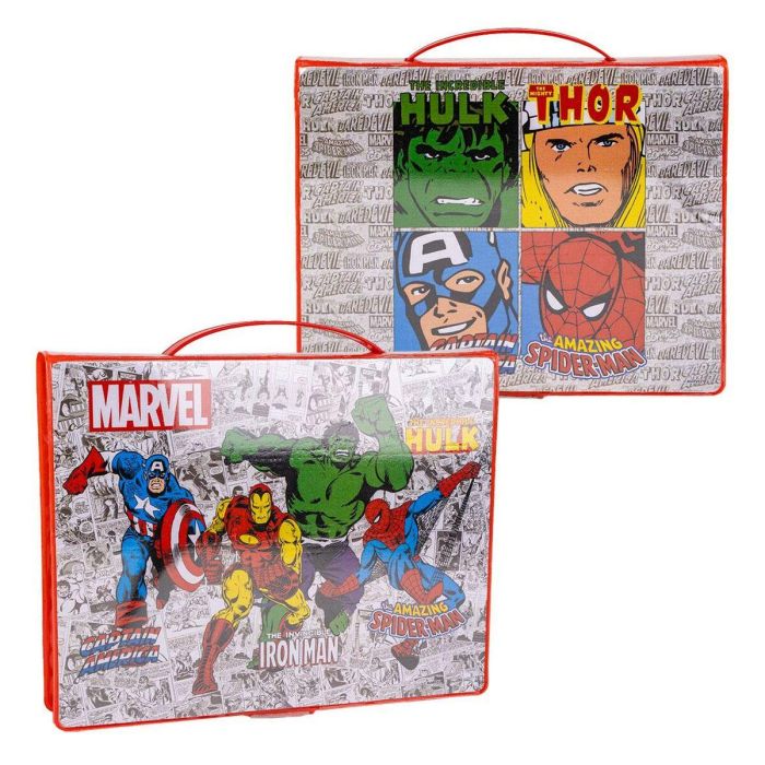 Set papelería coloreable caja marvel 45.0x26.70x 3 cm 5