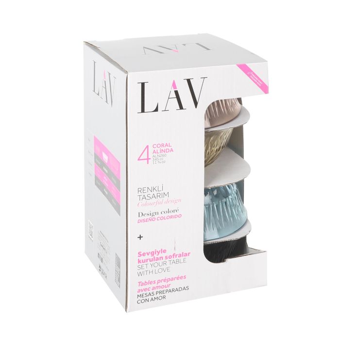 Set de 4 bols Alind 12.5 cm - 345 cc LAV (6 Cajas) 3 Set de 4 bols Alind 12.5 cm - 345 cc LAV (6 Cajas) 3