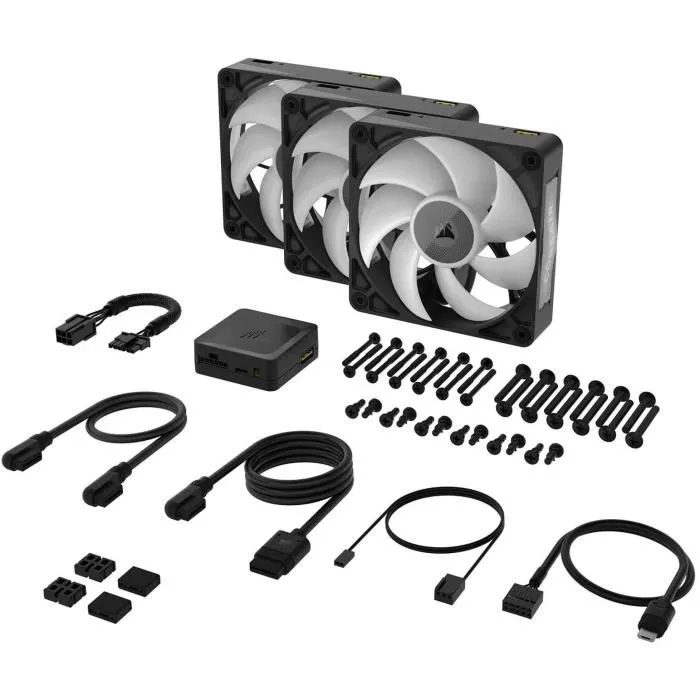 Corsair CO-9051034-WW Kit de Inicio de Triple Ventilador iCUE LINK RX120 RGB Max para PC 2