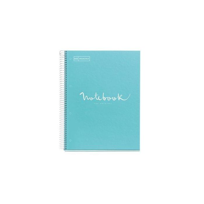 Bloc Miquelrius Emotions Notebook 5 Micro.Tapa Extra A5 120H 90G Cuadric.5X5 Azul Cielo (Set de 5)