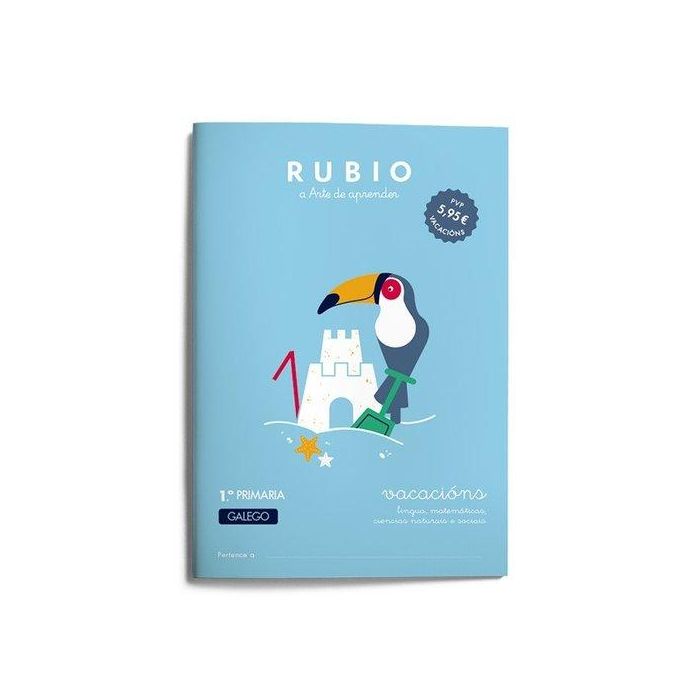 Cuaderno Rubio (Gallego) A4 Vacacions 1º Primaria (5-6 Años) (Set de 5)