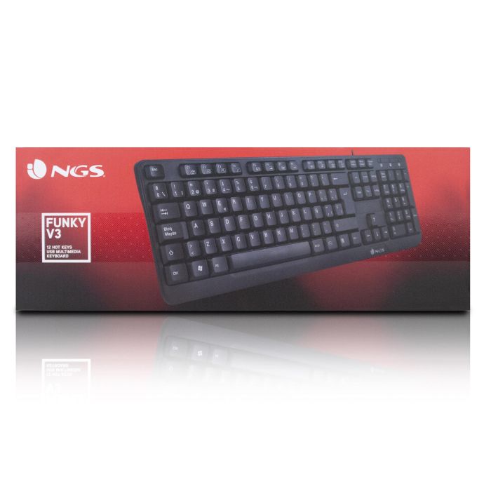 Teclado NGS NGS-KEYBOARD-0344 Negro 8 Teclado NGS NGS-KEYBOARD-0344 Negro 8