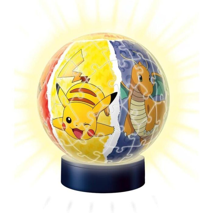 Ravensburger Rompecabezas 3D Pokémon Bola 72 Piezas - Puzle Iluminado con Base de Lámpara - Montaje Sencillo sin Pegamento, Edad 6+ 0 Ravensburger Rompecabezas 3D Pokémon Bola 72 Piezas - Puzle Iluminado con Base de Lámpara - Montaje Sencillo sin Pegamento, Edad 6+ 0