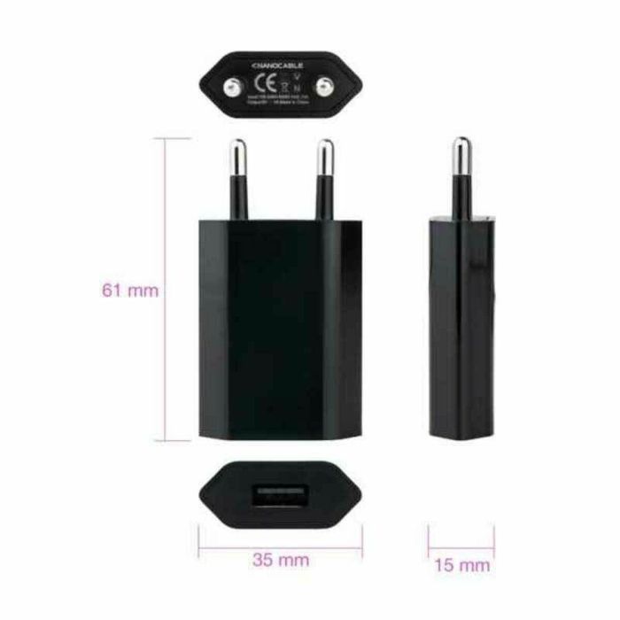 Cargador USB TooQ 10.10.2002 Negro 5 W 1