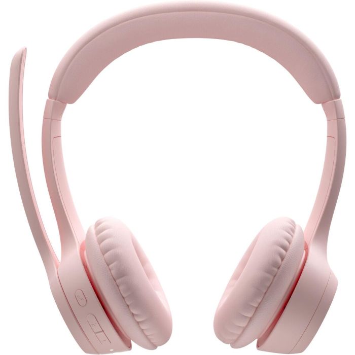 Auriculares inalámbricos Bluetooth para PC Logitech Zone 300 con micrófono con cancelación de ruido - Rosa 3