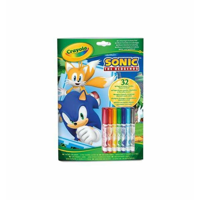 Libro actividades y colorear sonic con 7 rotuladores Libro actividades y colorear sonic con 7 rotuladores