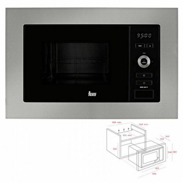 Microondas Integrable con Grill Teka MWE 225 FI 20 L 800W Acero 800 W 20 L Microondas Integrable con Grill Teka MWE 225 FI 20 L 800W Acero 800 W 20 L