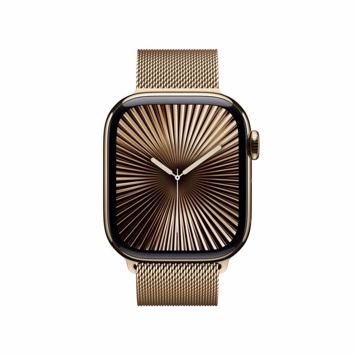 Apple Watch Series 10 GPS + Cellular 42mm Titanio Dorado con Pulsera Milanese Loop Acero Inoxidable Oro 64GB 4 Apple Watch Series 10 GPS + Cellular 42mm Titanio Dorado con Pulsera Milanese Loop Acero Inoxidable Oro 64GB 4