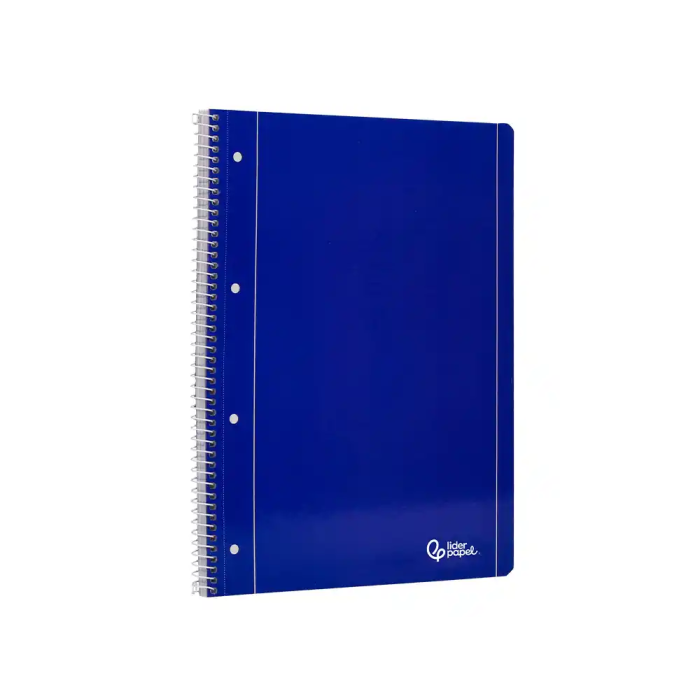 Liderpapel Cuaderno Espiral A4 Micro Serie Azul Tapa Blanda 80 Hojas 75gr Cuadro 5mm Con Margen 4 Taladros Azul 3