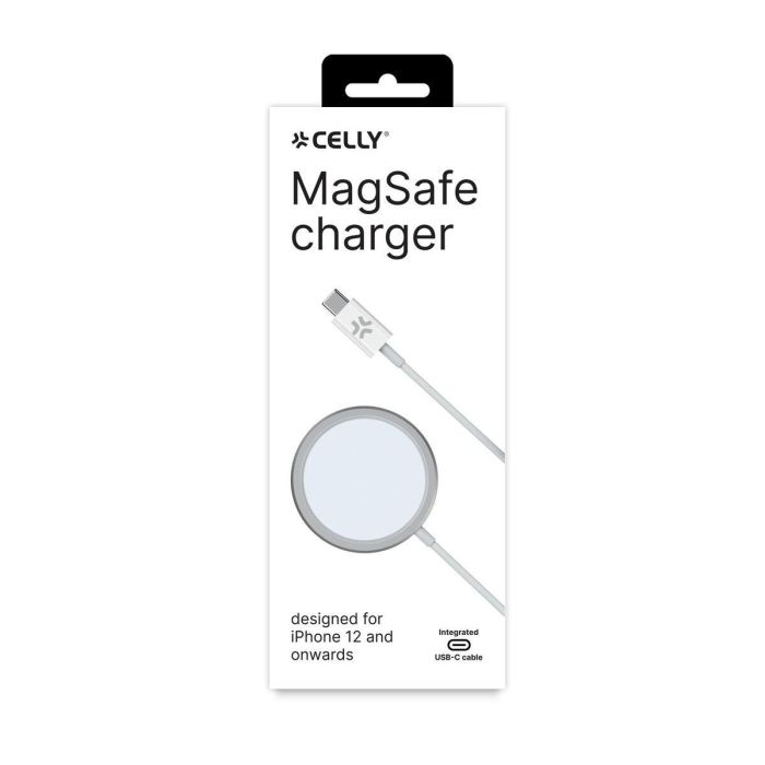 Cargador Inalámbrico Celly MAGCHARGEPRO Blanco 15 W 3 Cargador Inalámbrico Celly MAGCHARGEPRO Blanco 15 W 3