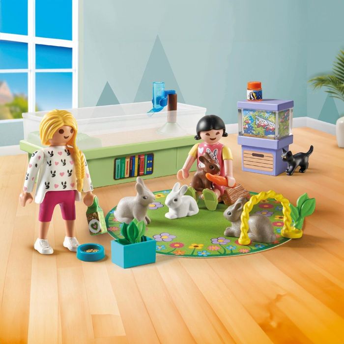 PLAYMOBIL 71753 Tienda de mascotas con corral para conejos, Mi vida, Cuidado de animales, 30 piezas, Edades 4+ 2 PLAYMOBIL 71753 Tienda de mascotas con corral para conejos, Mi vida, Cuidado de animales, 30 piezas, Edades 4+ 2