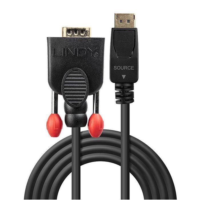 Adaptador DisplayPort a VGA LINDY 41942 2 m Negro 1 Adaptador DisplayPort a VGA LINDY 41942 2 m Negro 1
