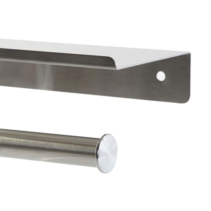 DKD Home Decor Portarrollos Plateado Inox 9.7 x 7.5 x 18 cm 2