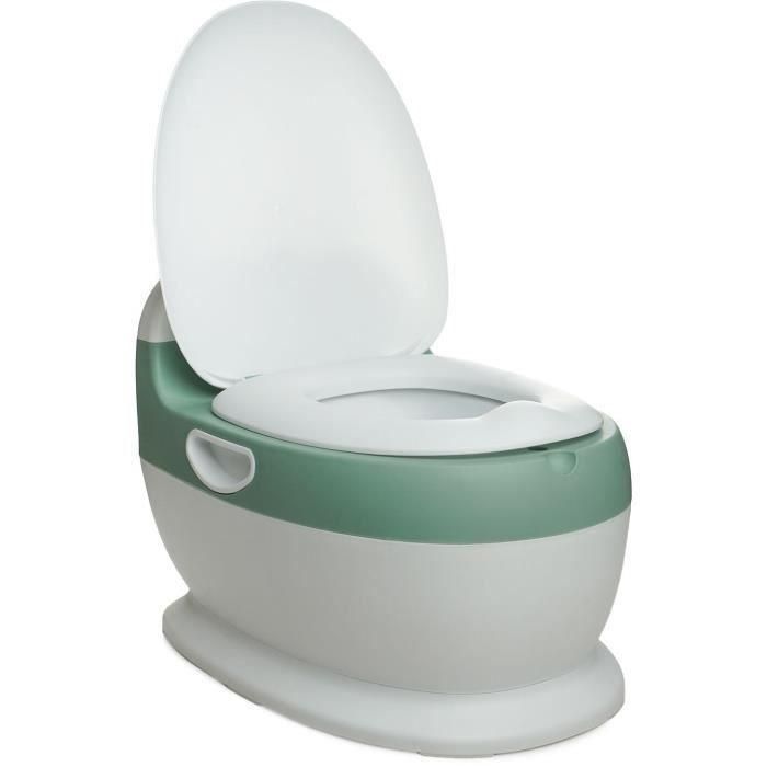 Mini inodoro - THERMOBABY - Sage Green - Cómodo con sonido de descarga 5