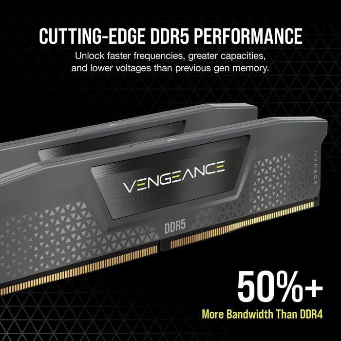 Corsair Memoria RAM DDR5 64GB (2x32GB) Kit 6000MHz CL30 con Disipador Térmico para Gaming y Edición de Vídeo 2