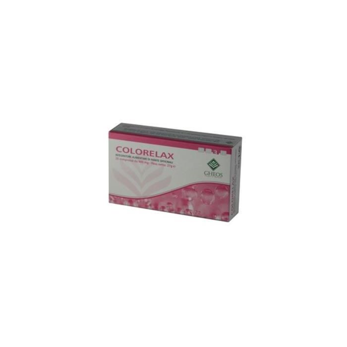 GHEOS Colorelax, con Valeriana, Melisa y Manzanilla, para el Bienestar del Colon, 30 Comprimidos