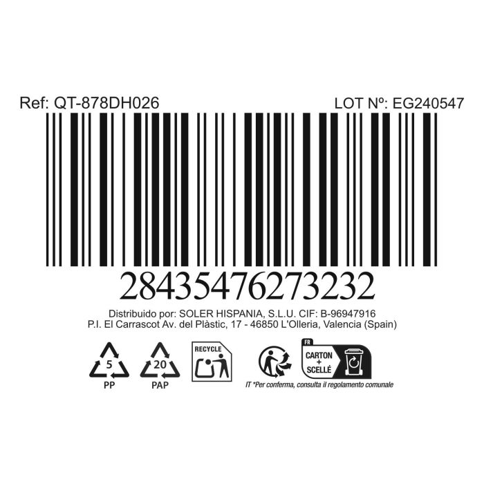 Inde Sarten 26 cm Aluminio Forjado Full Doha Quttin (6 Unidades) 6