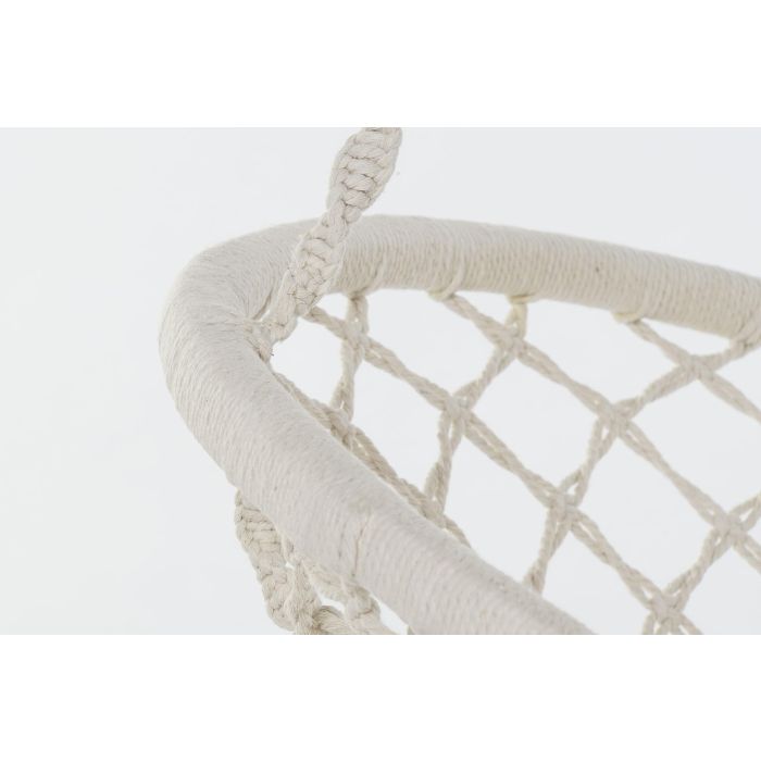 DKD Home Decor Silla Colgante para Terraza y Jardín, Crudo, 63 x 120 x 80 cm 4
