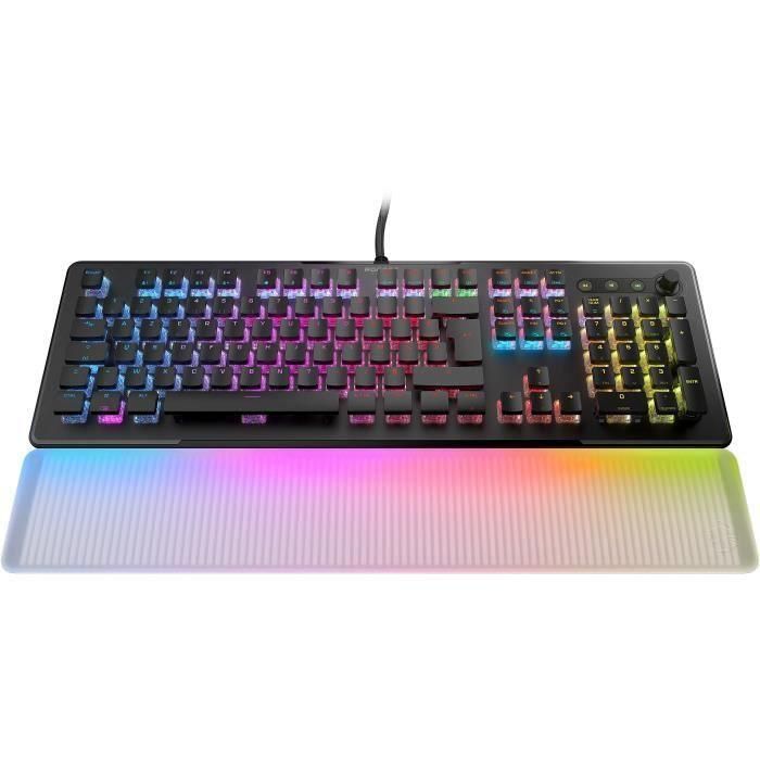 Teclado gaming óptico y mecánico - ROCCAT - ROC-12-004 Vulcan II Max - Lineal - Iluminación RGB - Negro