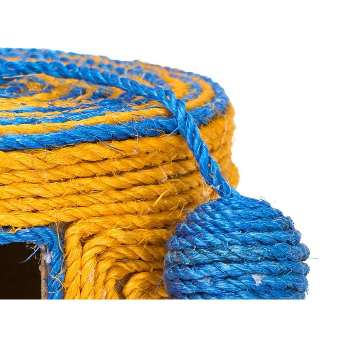 Rascador Cuerda Bola Cascabeles Surtidos Colores Mascow 17X10CM (12 Unidades) 3 Rascador Cuerda Bola Cascabeles Surtidos Colores Mascow 17X10CM (12 Unidades) 3