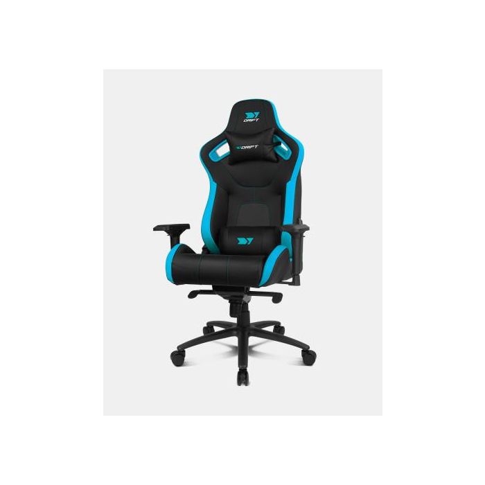 Drift DR600BL Silla Gaming XL Ergonómica Reposabrazos 4D Lumbar Cervical Reclinable 150 kg Pistón Clase 4 Ruedas Silenciosas Negro/Azul Drift DR600BL Silla Gaming XL Ergonómica Reposabrazos 4D Lumbar Cervical Reclinable 150 kg Pistón Clase 4 Ruedas Silenciosas Negro/Azul