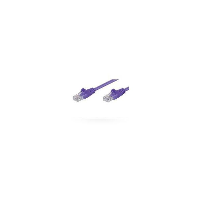 MicroConnect Cable de Red CAT5e U/UTP 2m Morado para Conexión de Dispositivos de Red (Switch, Módem, Router)