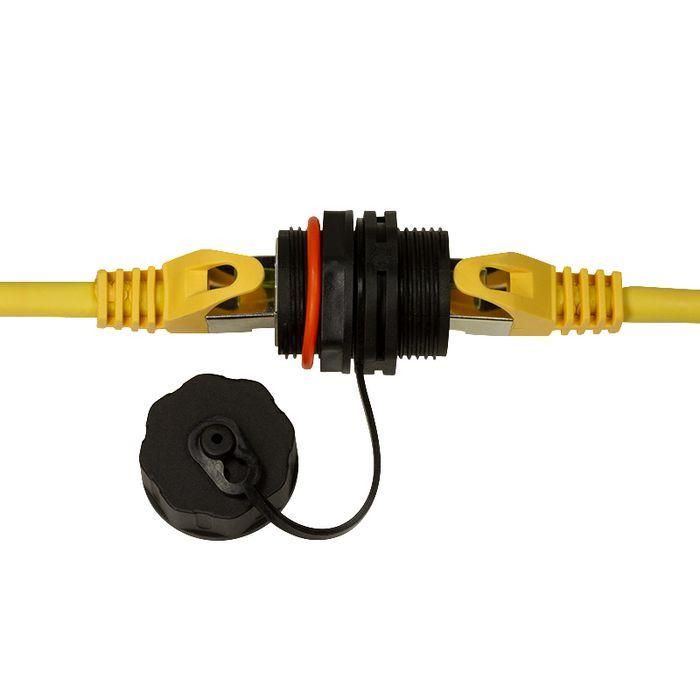 LOGON PROFESSIONAL TWPGLAND83 Acoplador Pasamuros RJ45 Cat.6A blindado IP68 Exterior/Industrial para cable - Pack de 5 3 LOGON PROFESSIONAL TWPGLAND83 Acoplador Pasamuros RJ45 Cat.6A blindado IP68 Exterior/Industrial para cable - Pack de 5 3