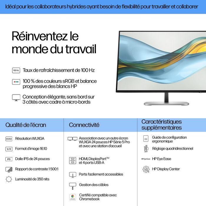HP 524pn Monitor Series 5 Pro 24 pulgadas WUXGA 8 HP 524pn Monitor Series 5 Pro 24 pulgadas WUXGA 8