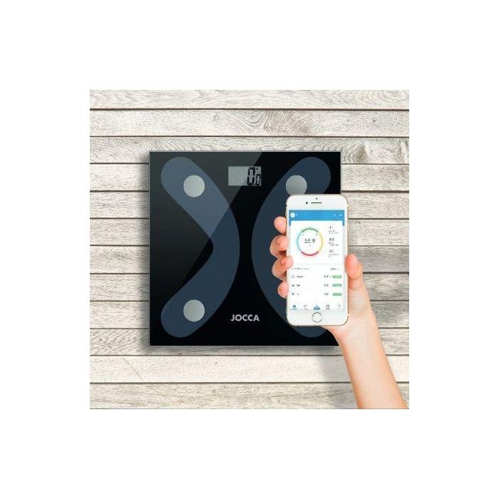 Báscula de Baño Jocca 1440/ Análisis Corporal/ Bluetooth/ Hasta 180kg/ Negro 2