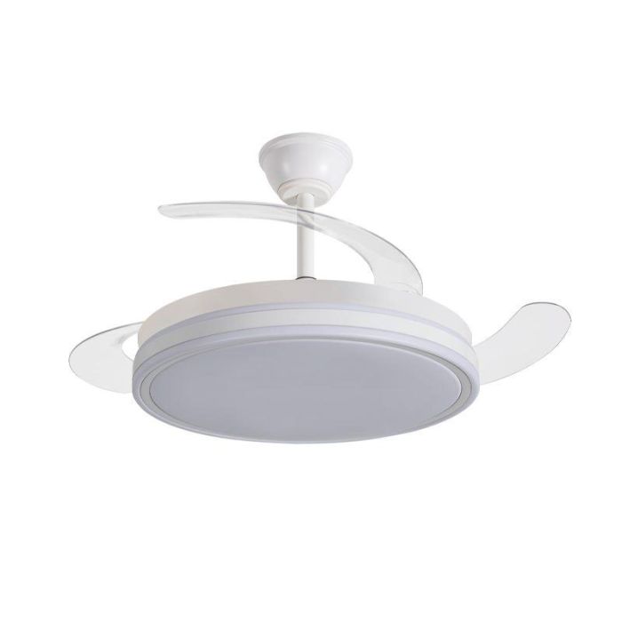 AVANT Ventilador de Techo 42 Pulgadas Retráctil, 30W Motor y 36W LED, Control por App