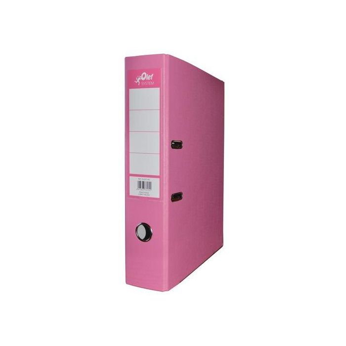 Archivador Palanca Olef Plastif.Color Fº 75Mm Rosa