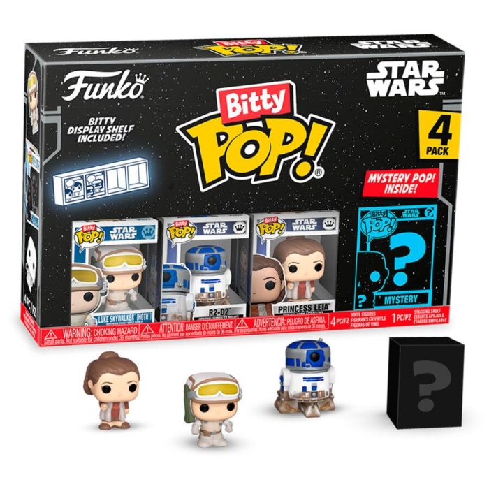 Blister 4 figuras Bitty POP Star Wars Luke Skywalker 1