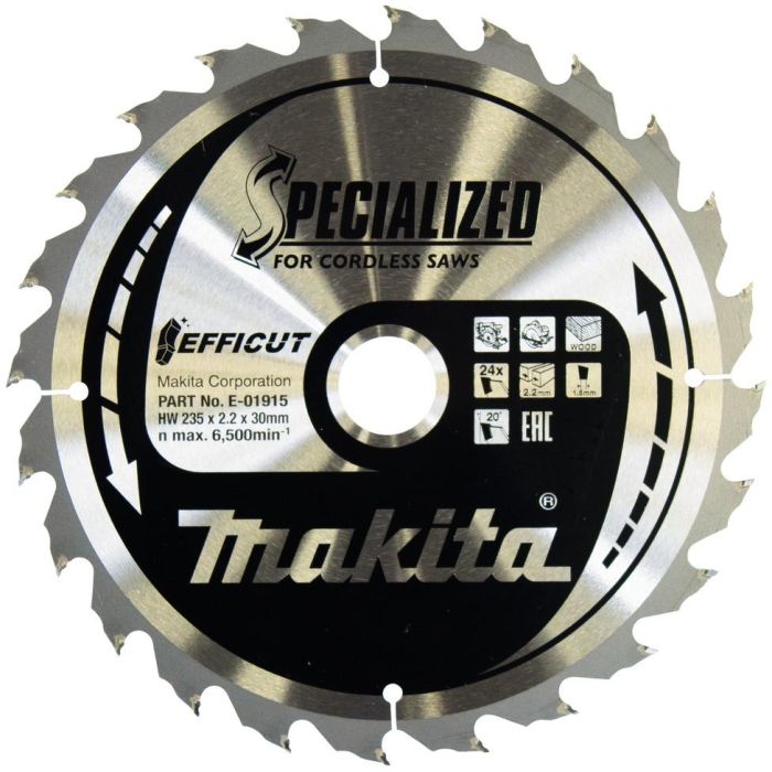 Makita EFFICUT Hoja de sierra 235x30x24Z