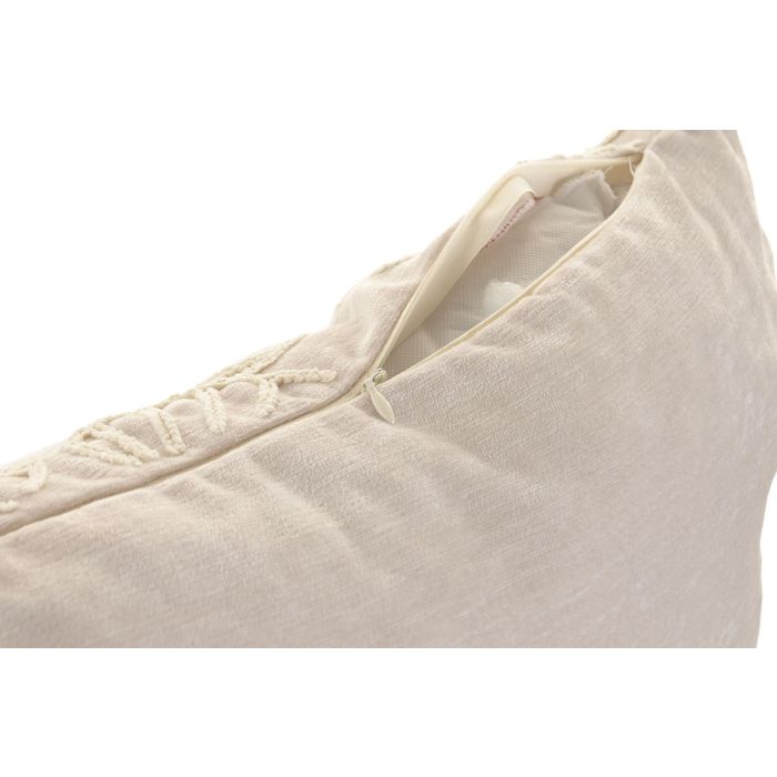 DKD Home Decor Cojin Mediterraneo Crema Chenilla Zipper 10 x 35 x 60 cm (2 Unidades) DKD Home Decor Cojin Mediterraneo Crema Chenilla Zipper 10 x 35 x 60 cm (2 Unidades)