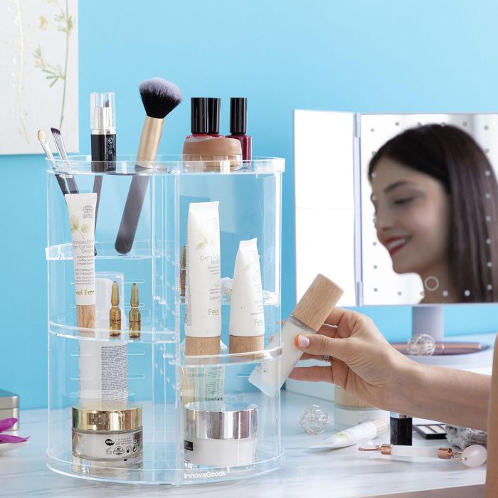 Organizador de Maquillaje Giratorio Rolkup InnovaGoods 8 Organizador de Maquillaje Giratorio Rolkup InnovaGoods 8