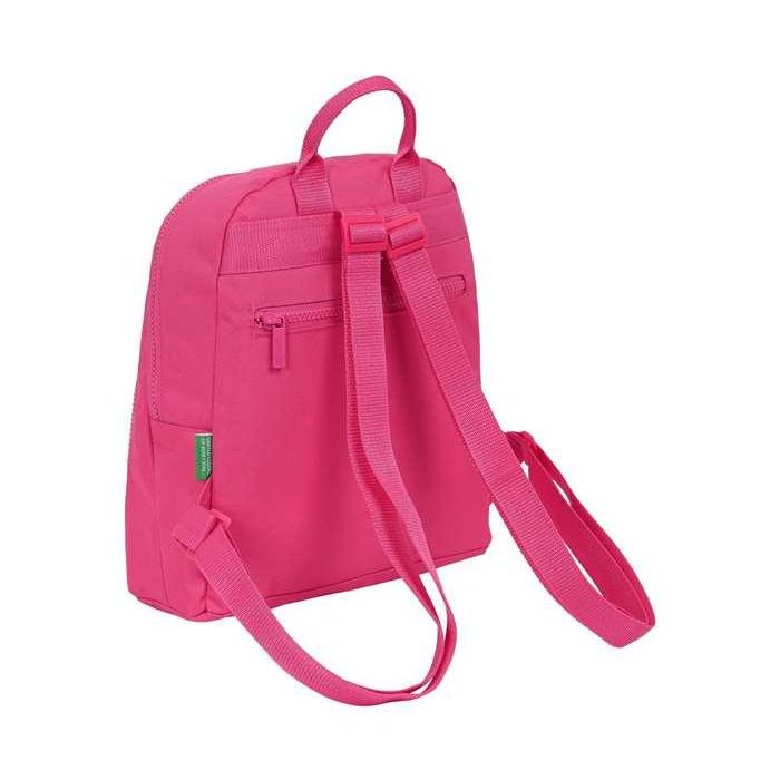Benetton Mini Mochila Raspberry 25x30x13 Rosa Fucsia Poliéster 1
