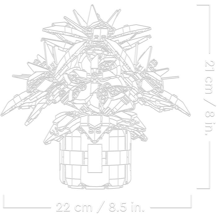 LEGO 10370 Icons Flor de Pascua, Juego de Construcción Botánico, 608 Piezas, 18+ Años 4 LEGO 10370 Icons Flor de Pascua, Juego de Construcción Botánico, 608 Piezas, 18+ Años 4