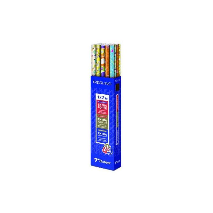 Papel De Regalo Rollo Sadipal Gran Formato Xl 1X2 M (Caja De 30) Todo Año Happy Moments