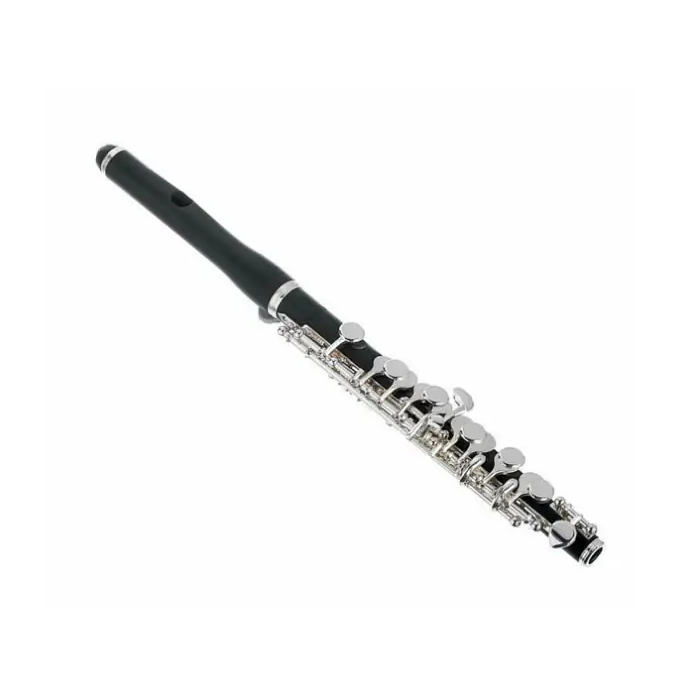 Pearl Flute Flautín Piccolo Pearl Quantz Pfp105E Cabeza y cuerpo de grenaditte, mecanismo de Mi, funda, estuche, kit limpieza 7