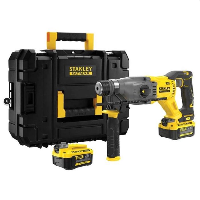 Stanley Sfmch900M22-Qw Martillo Perforador SDS-Plus V20-Li con 2 Baterías 4,0 Ah Stanley Sfmch900M22-Qw Martillo Perforador SDS-Plus V20-Li con 2 Baterías 4,0 Ah