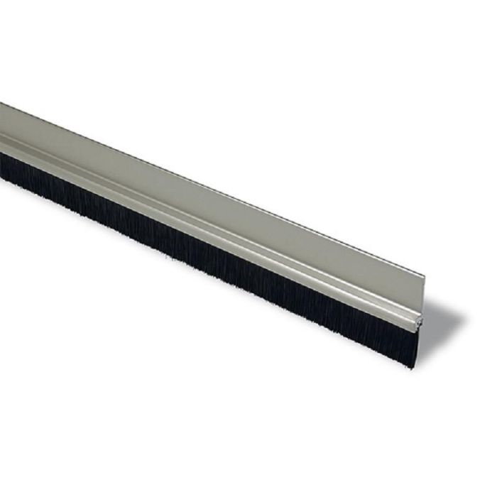 BRINOX B82700A Burlete Adhesivo de Aluminio con Pelo de 100cm para Sobreponer
