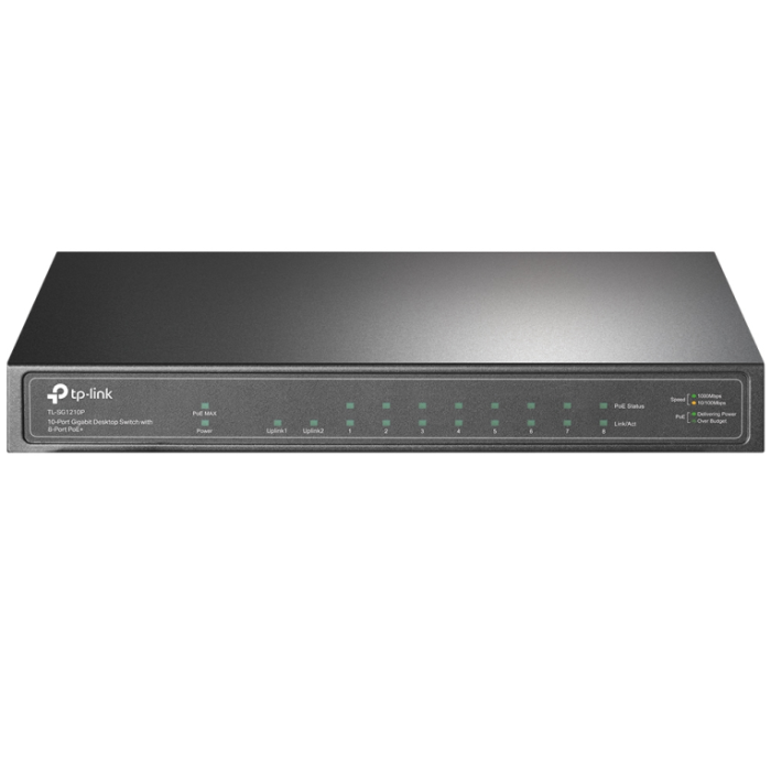 TP-LINK TL-SG1210P Gigabit Ethernet (10/100/1000) Gris Energía sobre Ethernet (PoE) TP-LINK TL-SG1210P Gigabit Ethernet (10/100/1000) Gris Energía sobre Ethernet (PoE)
