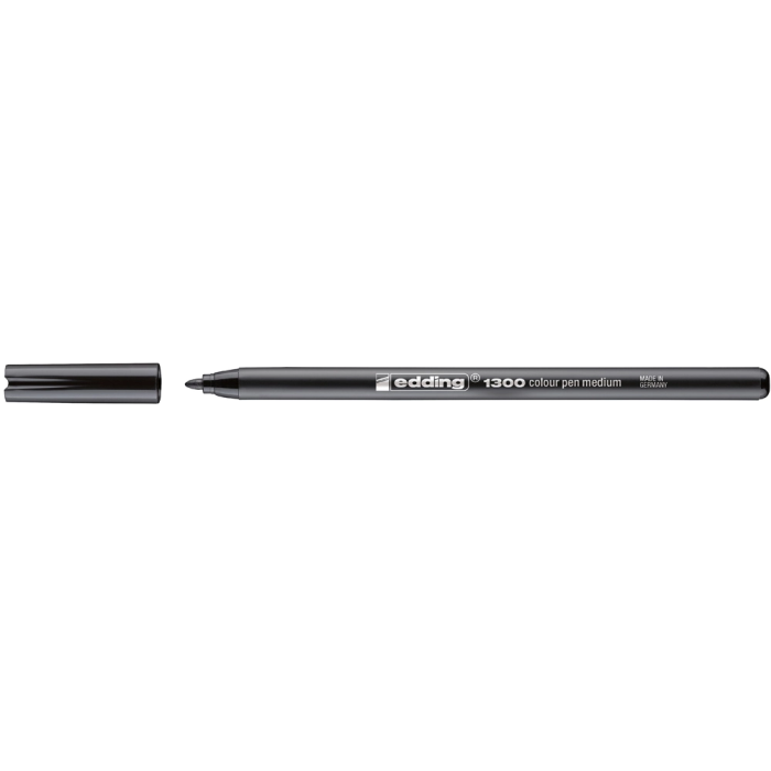 Edding Rotulador 1300 Trazo Medio Negro (Set de 10) (Set de 10) 1