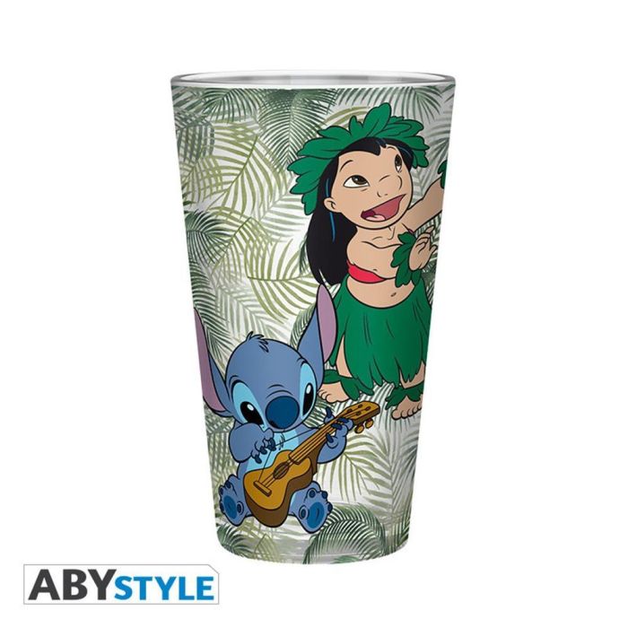 Abystyle Disney Lilo Y Stitch Vaso Set x2 400ml Vidrio Oficial