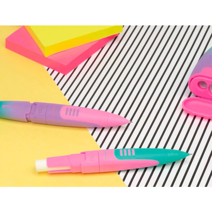 Milan Portaminas Compact Sunset 0,7 mm con Goma de Borrar Colores Surtidos 2