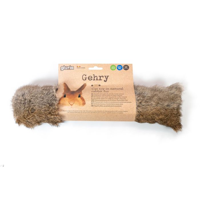 Gloria Cojín Grande de Piel de Conejo para Gato 40 cm Fabricado en España Natural y Sostenible 3