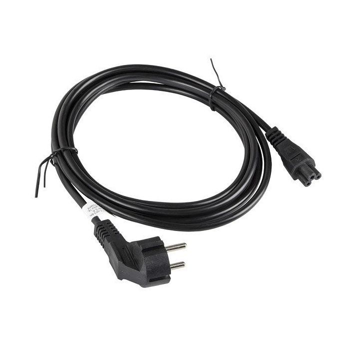 Lanberg CA-C5CA-11CC-003-BK Cable de Alimentación CEE 7/7 a C5 Angular Negro 3m 2
