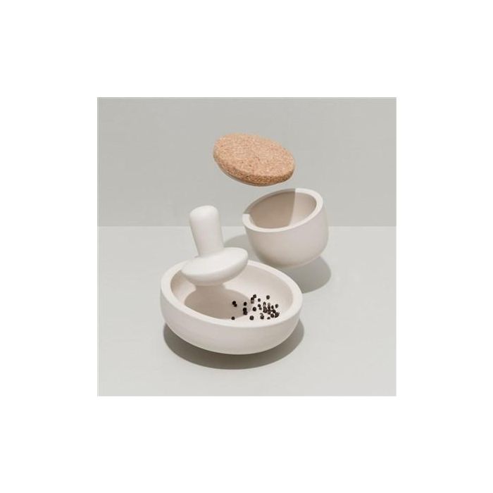 Berghoff 3950032 Mortero y Maza Pequeño con Tapa de Corcho para Conservar Aromas 3 Berghoff 3950032 Mortero y Maza Pequeño con Tapa de Corcho para Conservar Aromas 3